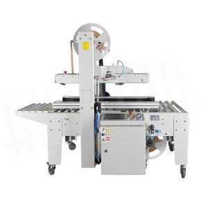 Máy dán thùng carton tự động băng keo nước Hualian HCS-55AW